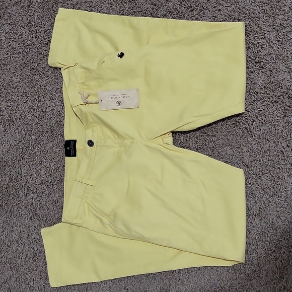 Scotch & Soda Pants - NWT Maison Scotch W 31 L 32 La Femme Selon Marie Chino Pants Yellow Skinny Fit